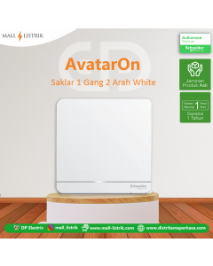 Saklar 1 Gang 2 Arah AvatarOn, White - E8331L2LED_WE_G3