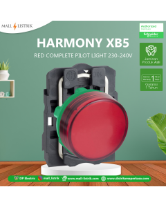 Pilot light, complete, 230-240V, Red