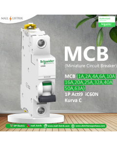 Acti9 iC60N 1P C 25A MCB