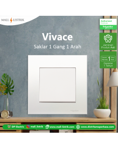 Saklar VIVACE 1 Gang 1 Arah - Schneider